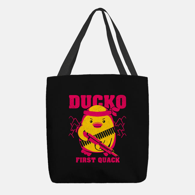 Ducko First Quack-None-Basic Tote-Bag-estudiofitas