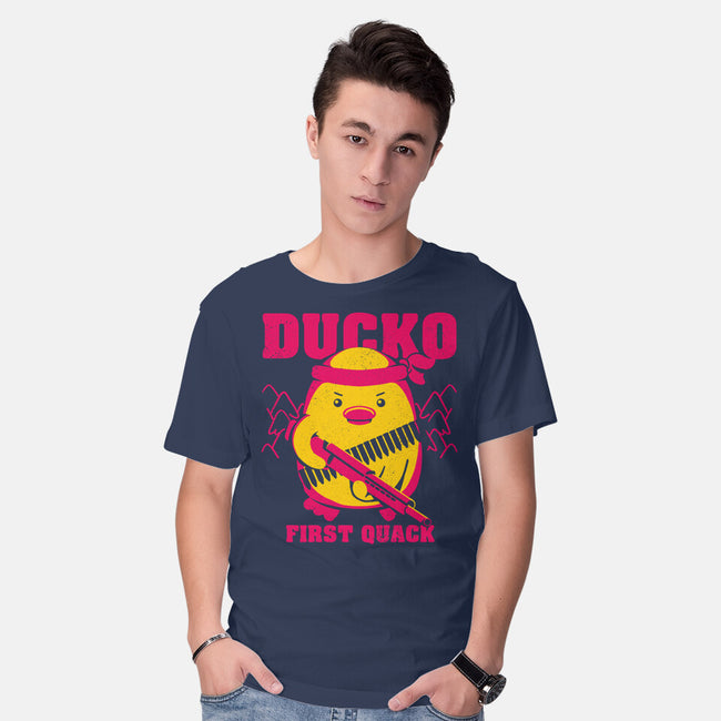 Ducko First Quack-Mens-Basic-Tee-estudiofitas