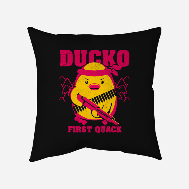 Ducko First Quack-None-Removable Cover w Insert-Throw Pillow-estudiofitas