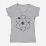 Atom Wars-Womens-V-Neck-Tee-sebasebi