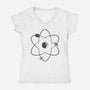 Atom Wars-Womens-V-Neck-Tee-sebasebi