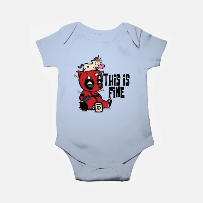 Dead But Fine-Baby-Basic-Onesie-turborat14