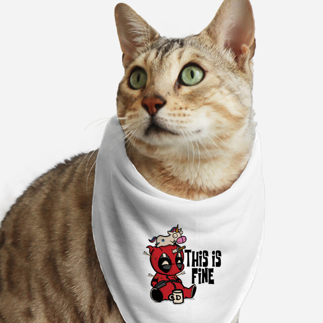 Dead But Fine-Cat-Bandana-Pet Collar-turborat14