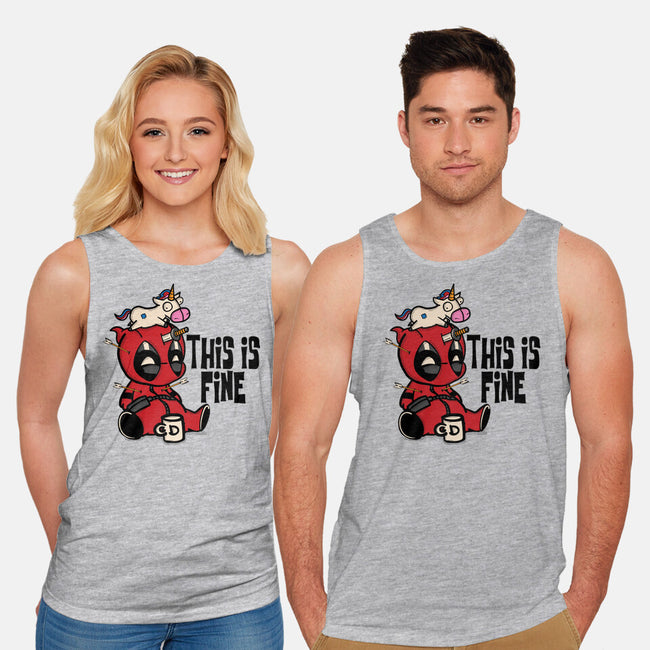 Dead But Fine-Unisex-Basic-Tank-turborat14