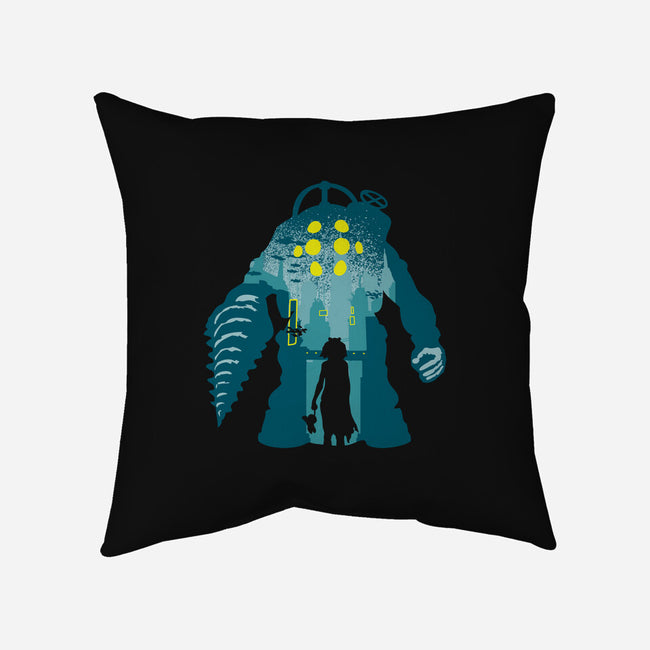 Welcome To Rapture-None-Removable Cover-Throw Pillow-dalethesk8er