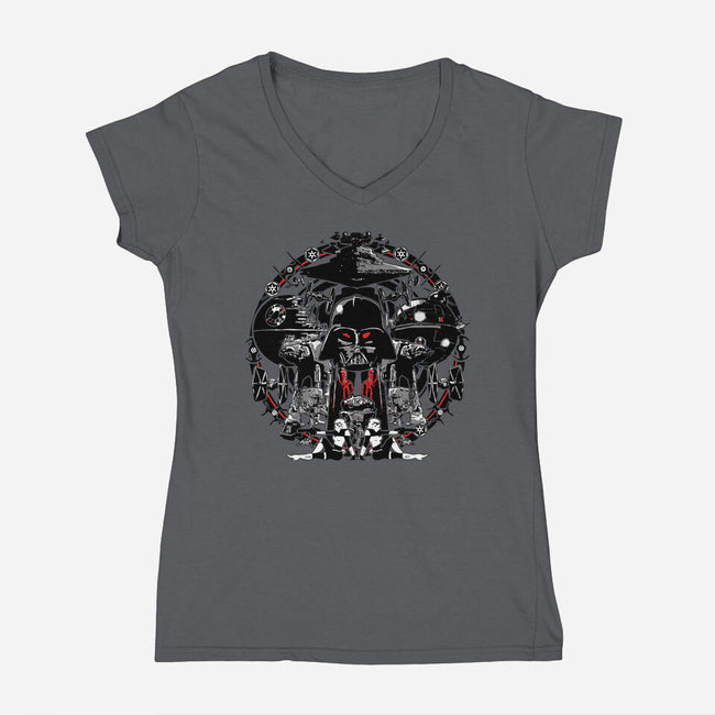 All Things Empire-Womens-V-Neck-Tee-MelesMeles