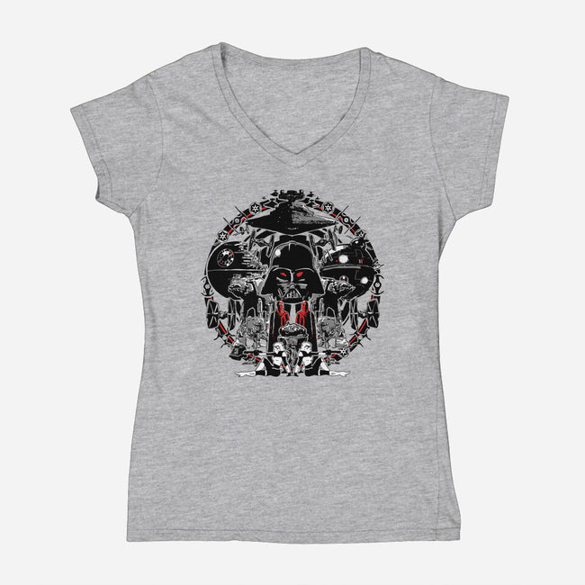 All Things Empire-Womens-V-Neck-Tee-MelesMeles