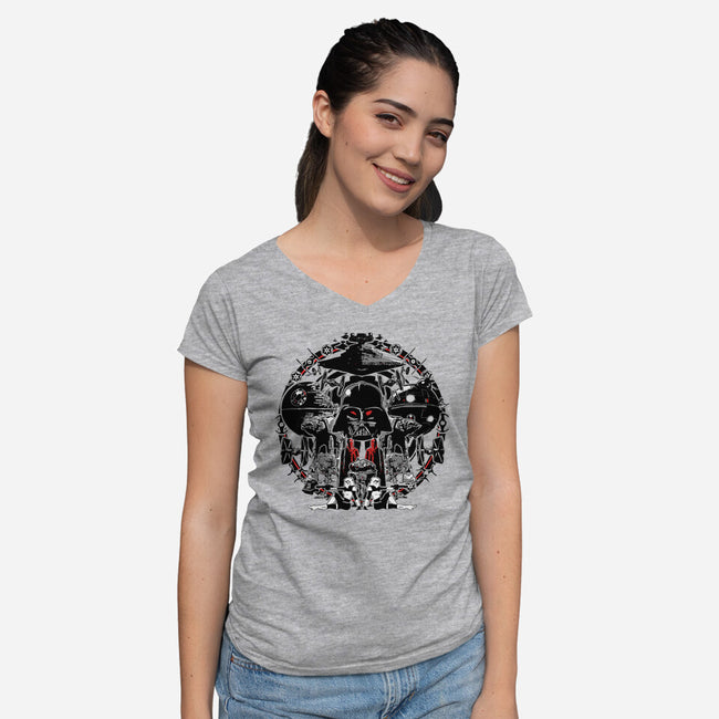 All Things Empire-Womens-V-Neck-Tee-MelesMeles