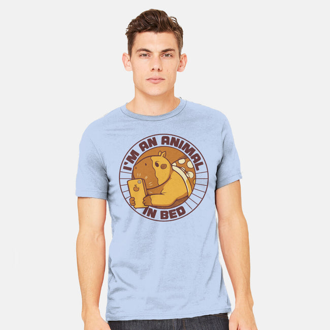 I'm An Animal In Bed-Mens-Heavyweight-Tee-tobefonseca