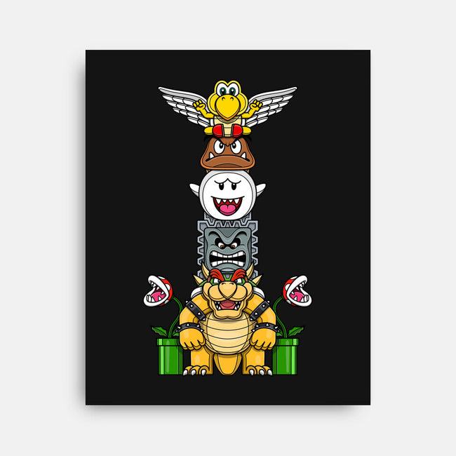 Totem Of Terror-None-Stretched-Canvas-drbutler