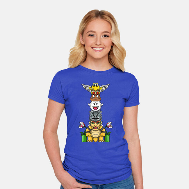 Totem Of Terror-Womens-Fitted-Tee-drbutler