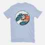 Surfing Panda-Womens-Fitted-Tee-erion_designs