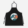 Surfing Panda-Unisex-Kitchen-Apron-erion_designs