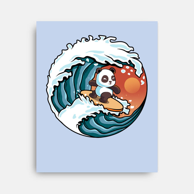 Surfing Panda-None-Stretched-Canvas-erion_designs