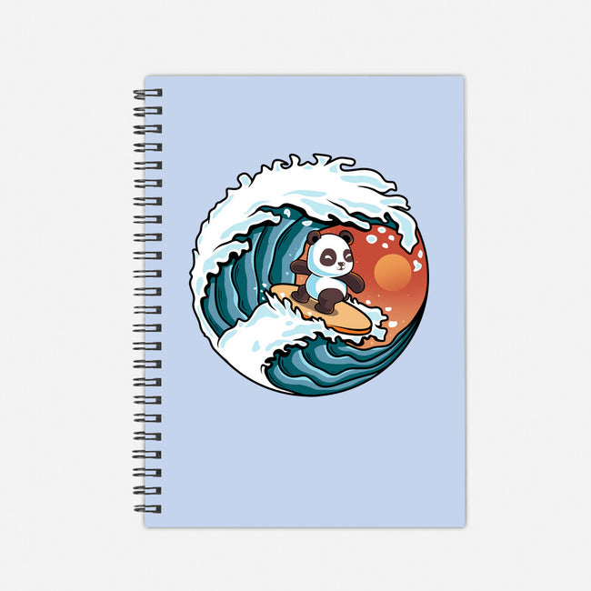 Surfing Panda-None-Dot Grid-Notebook-erion_designs