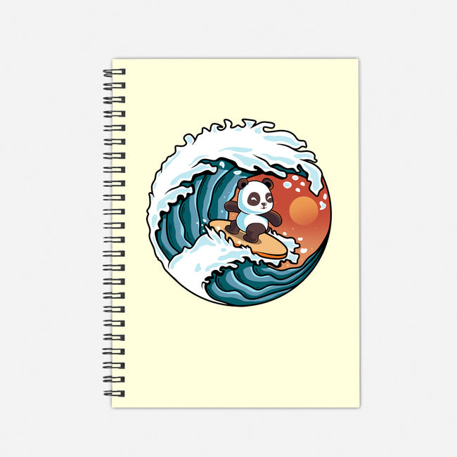 Surfing Panda-None-Dot Grid-Notebook-erion_designs