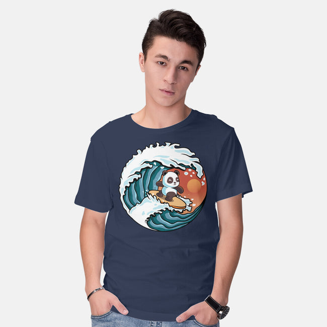 Surfing Panda-Mens-Basic-Tee-erion_designs