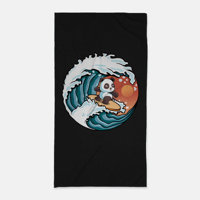 Surfing Panda-None-Beach-Towel-erion_designs