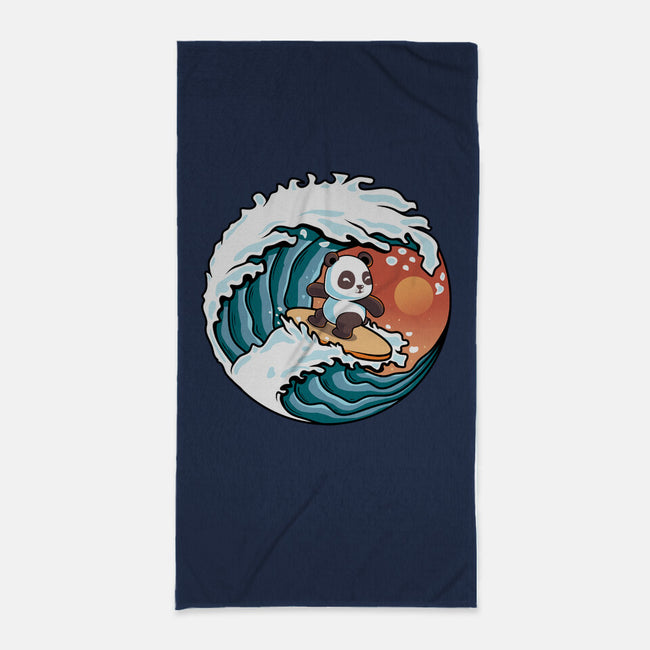 Surfing Panda-None-Beach-Towel-erion_designs