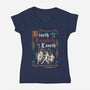 Live Laugh Love Medieval Style-Womens-V-Neck-Tee-Nemons