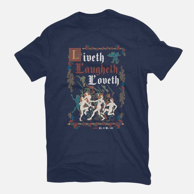 Live Laugh Love Medieval Style-Mens-Heavyweight-Tee-Nemons