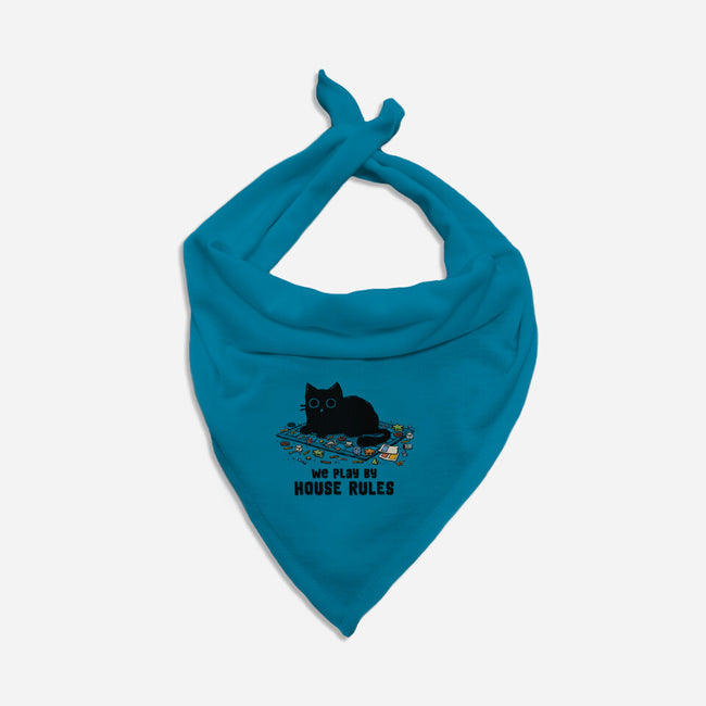 We Play By House Rules-Cat-Bandana-Pet Collar-kg07