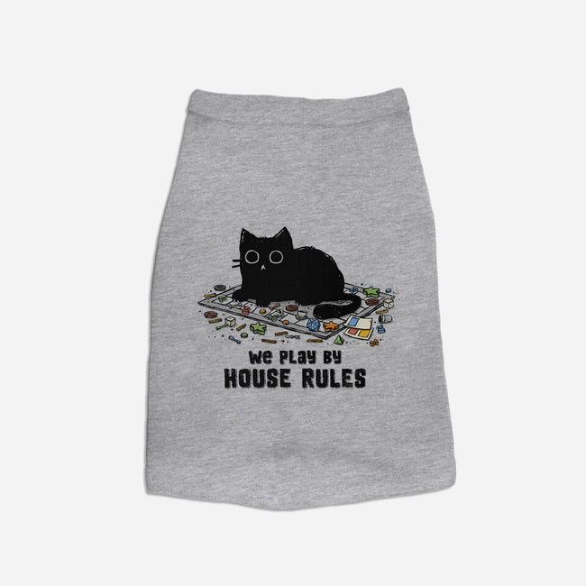 We Play By House Rules-Cat-Basic-Pet Tank-kg07