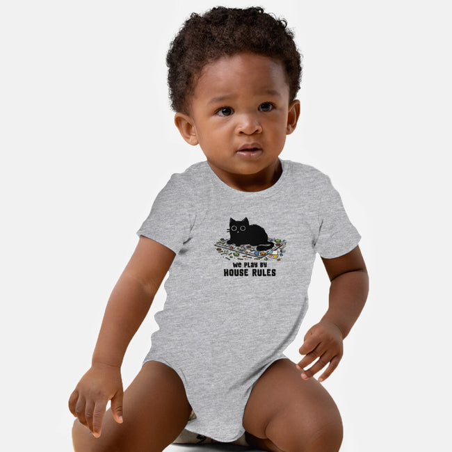 We Play By House Rules-Baby-Basic-Onesie-kg07