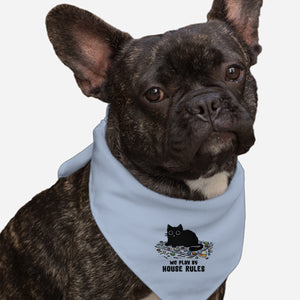 We Play By House Rules-Dog-Bandana-Pet Collar-kg07