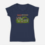 The Final Fight-Womens-V-Neck-Tee-kg07