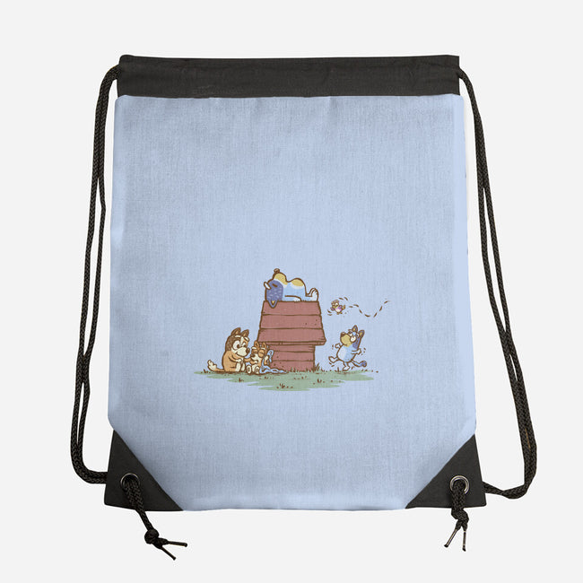 The Lazy Heeler-None-Drawstring-Bag-kg07