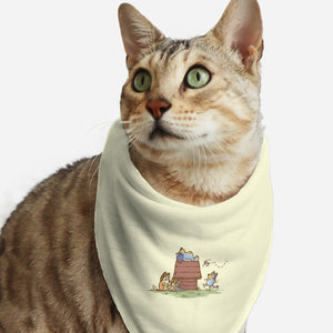 The Lazy Heeler-Cat-Bandana-Pet Collar-kg07
