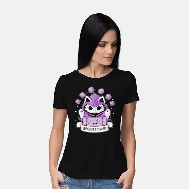 The Dungeon Meowster-Womens-Basic-Tee-xMorfina