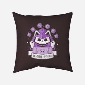 The Dungeon Meowster-None-Removable Cover-Throw Pillow-xMorfina