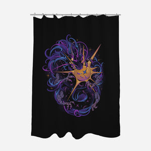 Eclipse Dragon-None-Polyester-Shower Curtain-ilustrata