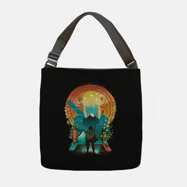 Ukiyo E Hero Landscape-None-Adjustable Tote-Bag-dandingeroz