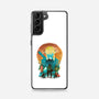 Ukiyo E Hero Landscape-Samsung-Snap-Phone Case-dandingeroz