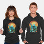 Ukiyo E Hero Landscape-Unisex-Pullover-Sweatshirt-dandingeroz