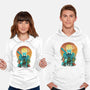 Ukiyo E Hero Landscape-Unisex-Pullover-Sweatshirt-dandingeroz