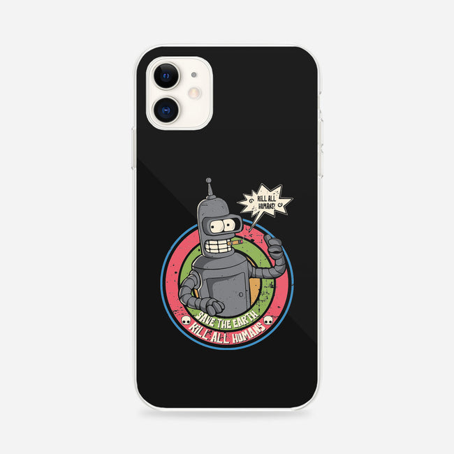 Save The Earth And Kill All Humans-iPhone-Snap-Phone Case-turborat14