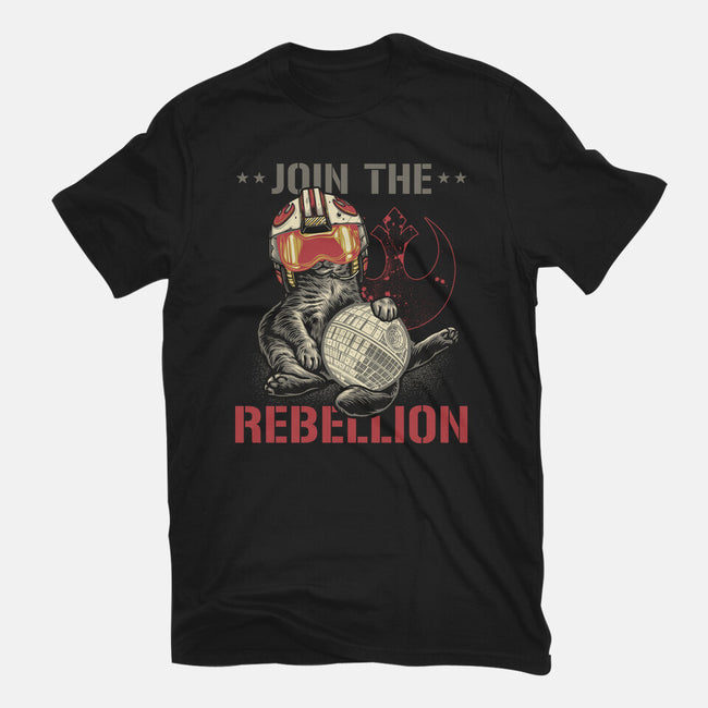 Join The Cat Rebellion-Womens-Basic-Tee-gorillafamstudio