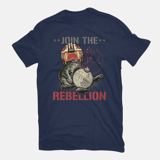 Join The Cat Rebellion-Womens-Fitted-Tee-gorillafamstudio