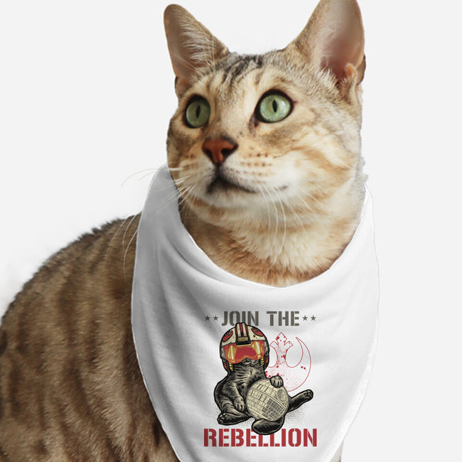 Join The Cat Rebellion-Cat-Bandana-Pet Collar-gorillafamstudio