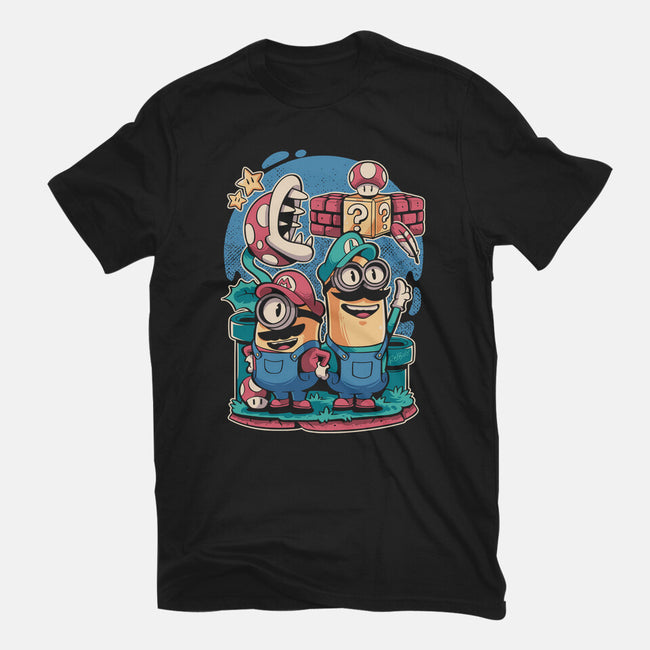 The Super Minion Bros-Mens-Heavyweight-Tee-Planet of Tees