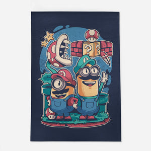 The Super Minion Bros-None-Indoor-Rug-Planet of Tees