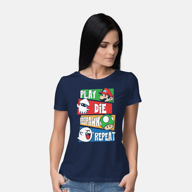 Gamer's Life-Womens-Basic-Tee-turborat14