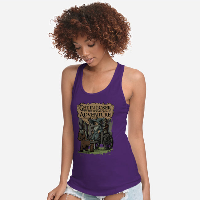 Medieval Wizard Adventure-Womens-Racerback-Tank-Studio Mootant