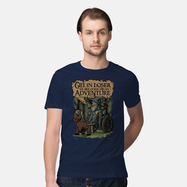 Medieval Wizard Adventure-Mens-Premium-Tee-Studio Mootant