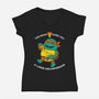 Too Much Pizza Pie-Womens-V-Neck-Tee-krisren28