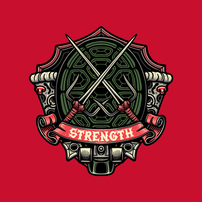 Red Ninja Strength-Baby-Basic-Tee-gorillafamstudio